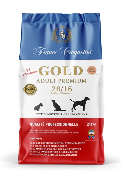 GOLD ADULT PREMIUM 28/16 LOW GRAIN