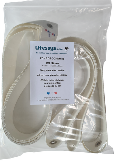 Zone de conduite Hoopers 48mm [lavable eau claire]🐕